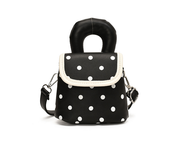 Polka Dot Pearl Handbag - White