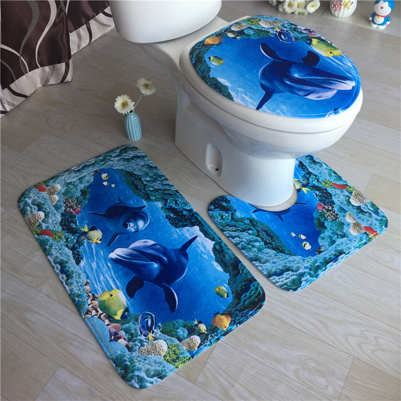 Ocean Pattern Bathroom Mat 2
