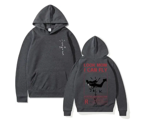 Double-sided logo print LOOK MOM I CAN FLY C