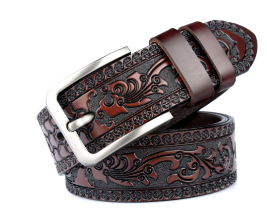 Carved Men's Belt Image 1