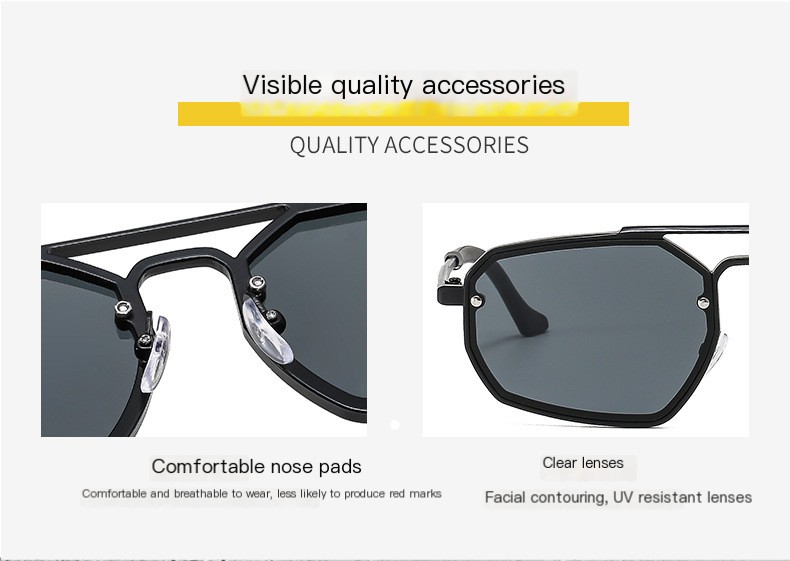 Double-beam sunglasses