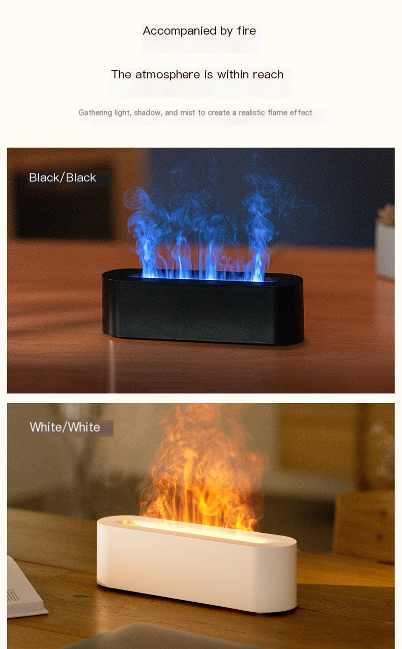 Colorful Flame Aromatherapy Humidifier