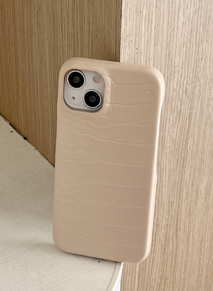 Pattern Leather Phone Case in Action
