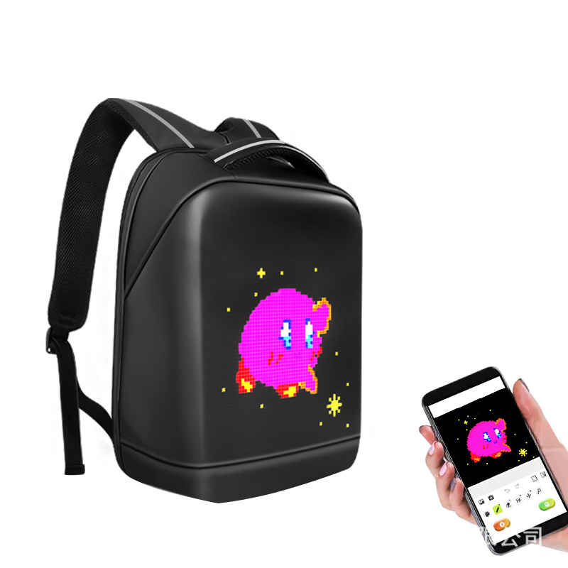 LED Advertising Backpack Side View