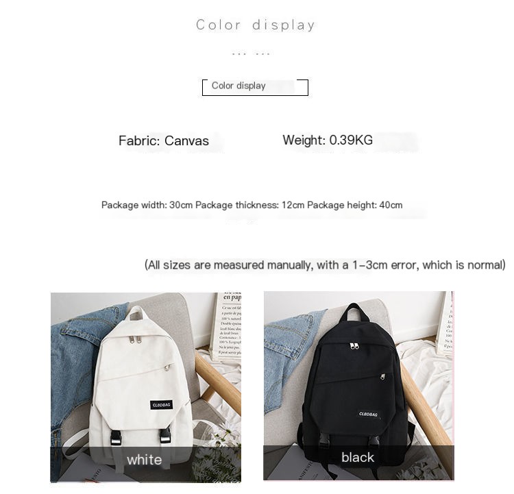 Trendy New Outdoor Japanese Canvas Backpack