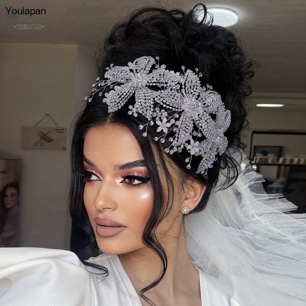 Bridal Hairpiece in Silver