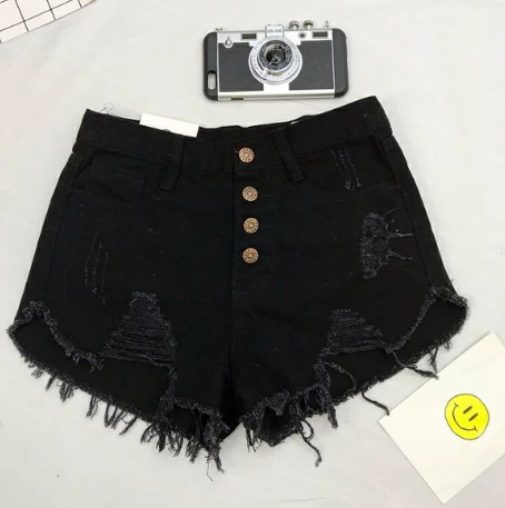 Distressed Denim Shorts 2