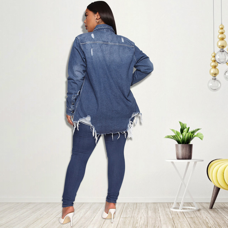 Women's Denim Trench Coat 5