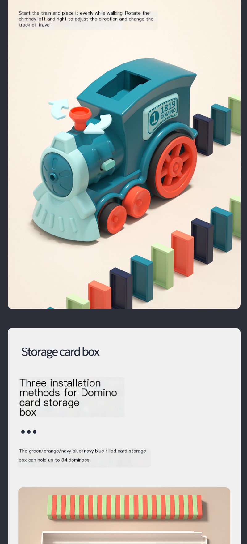 Electric Domino Train Toy