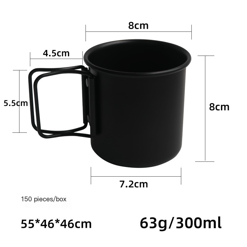 Portable Folding Aluminum Cup