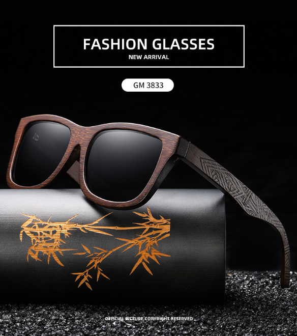 Polarized Wooden Sunglasses 1