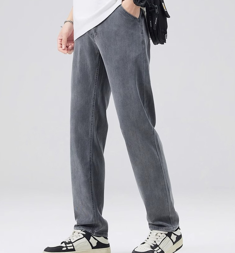 High Street Stitching Kontrastfarbe Retro Trendy Herren Jeans