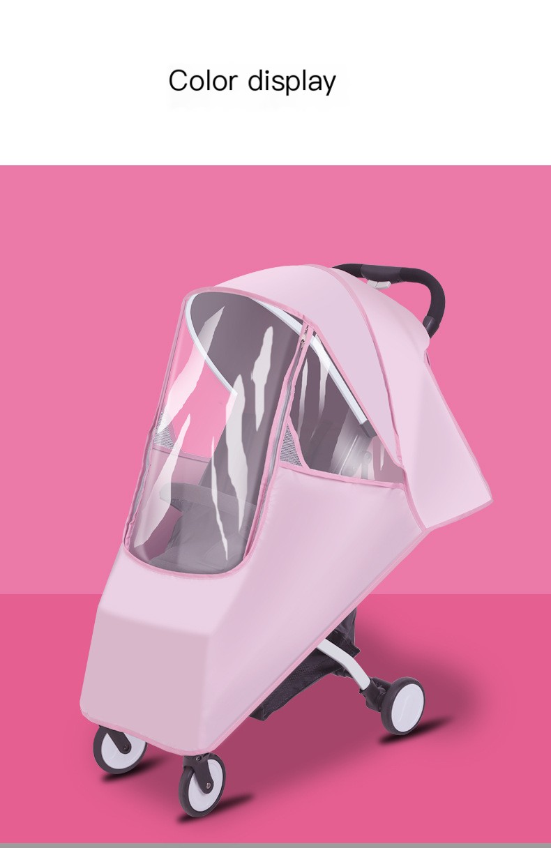 Stroller Rain Cover Pink