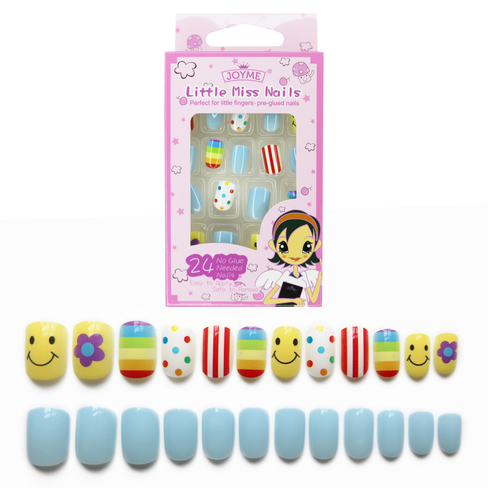 Colorful Children's Fake Nails