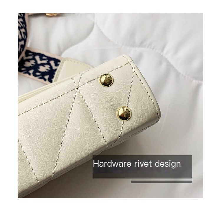 Wide Strap Small Square Bag