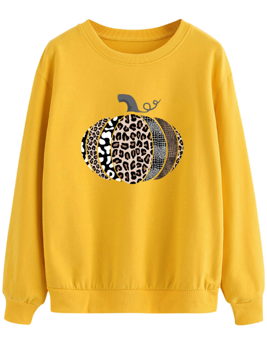 Women's Loose Long-sleeved Printed Hooded Sweatshirt - Image 3