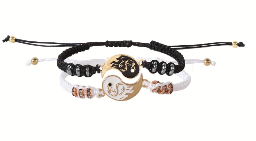 Yin Yang Tai Chi Bracelet - Silver
