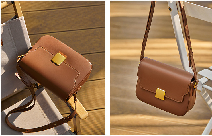 Leather Crossbody Bag White