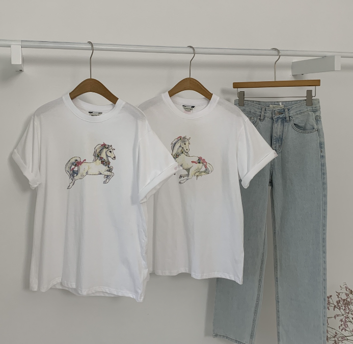 Model Wearing Unicorn T-Shirt