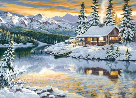 Snow Scene Diamond Art