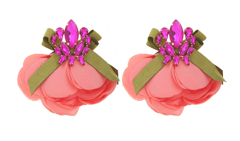 Elegant Petals Rhinestone Earrings 5