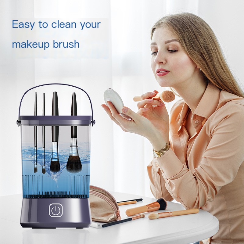 Hot sale electric makeup brush cleaner barrel brush washer powder puff amazon barrel makeup brush cleaner