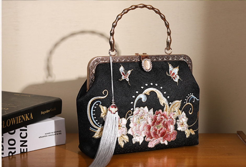 Chinese-style Qipao Handbag Red