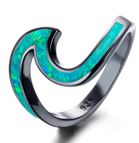 Black Gold Opal Ring Image 4