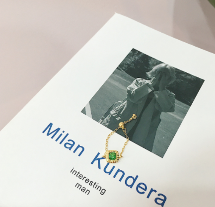 Zircon Chain Adjustable Pearl Ring Image 3