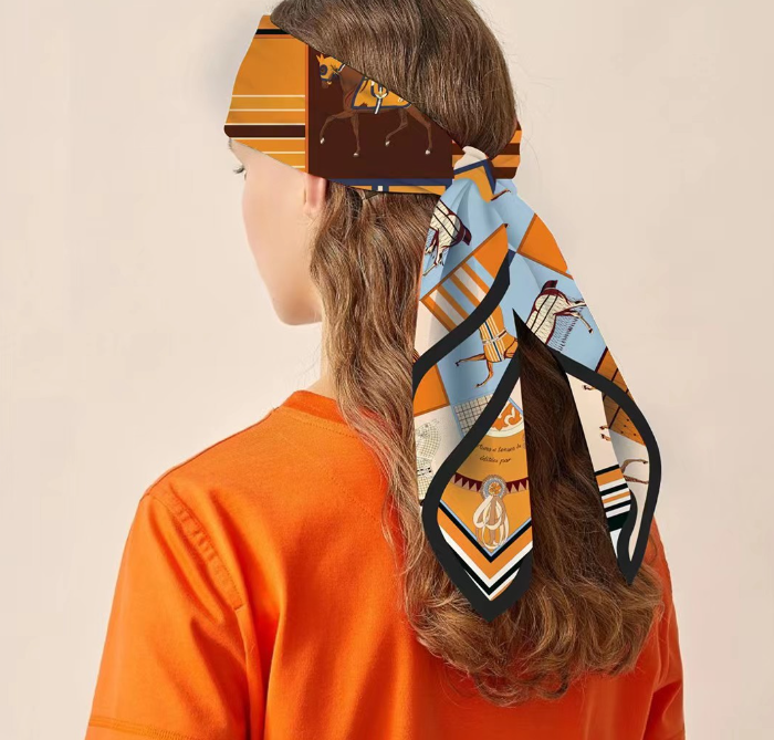 Zebra Jungle Square Scarf Design 3