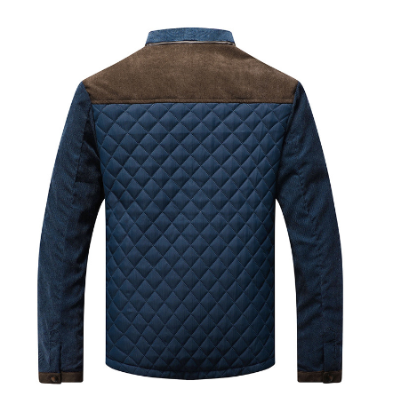 Men's Stand Collar Corduroy Jacket - Image 3