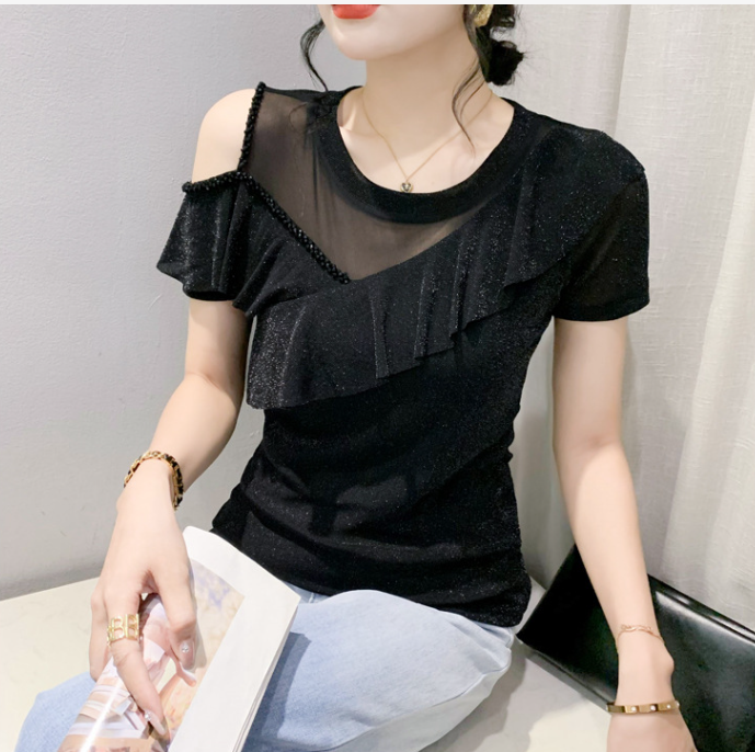 Chiffon Shirt Ruffled Detail