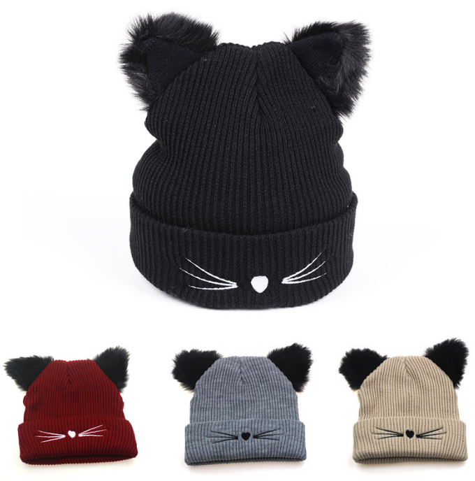 Cat Ear Hat Gray