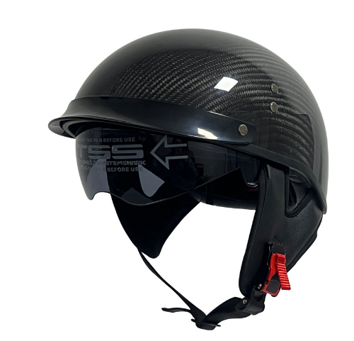 Classic Carbon Fiber Half Helmet Image 2