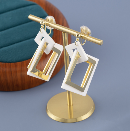 Geometric Square Earrings 3