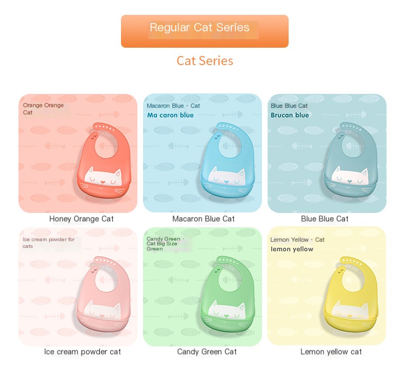 Soft Waterproof Silicone Baby Bib Image 5