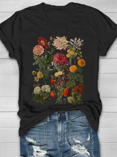 WOLFF Vintage Blumen T-Shirt