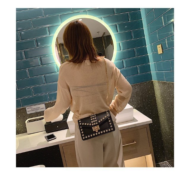Rivet Chain Shoulder Bag - Various Colors