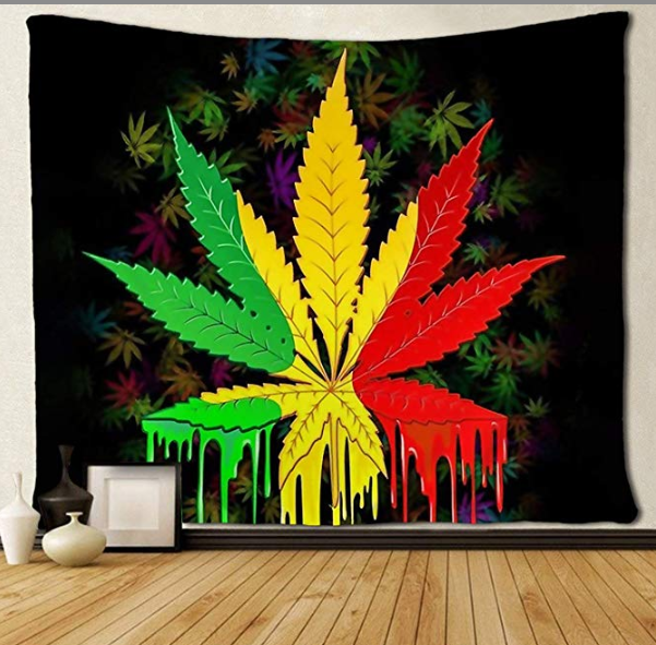Reglasta Hemp Leaf Tapestry 1