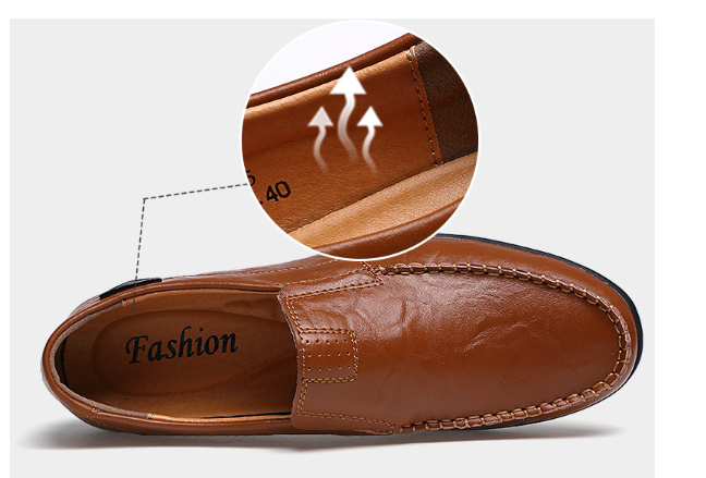 Men's Leather Moccasin - Style 3