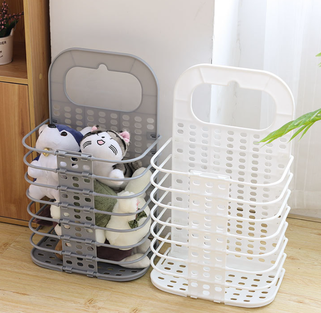 Foldable Laundry Basket in Bathroom