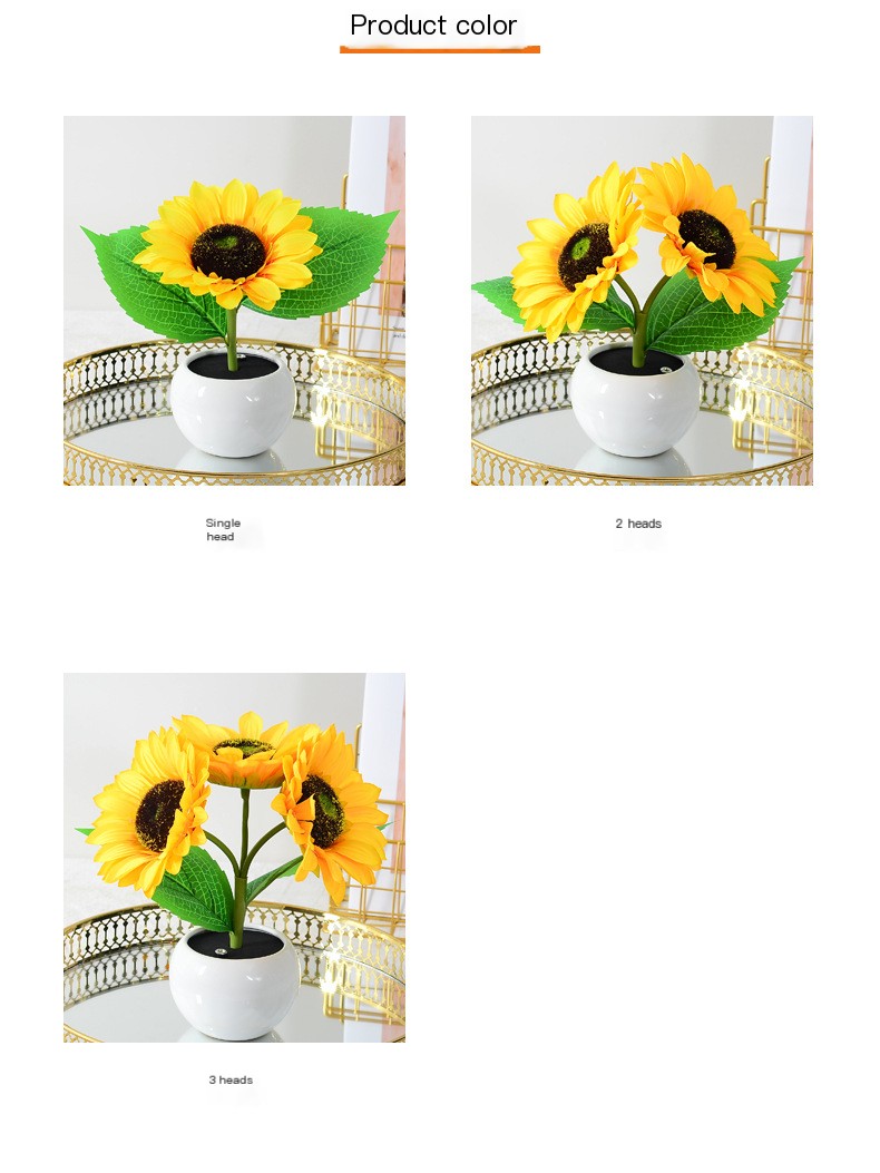 LED Sunflower Night Light