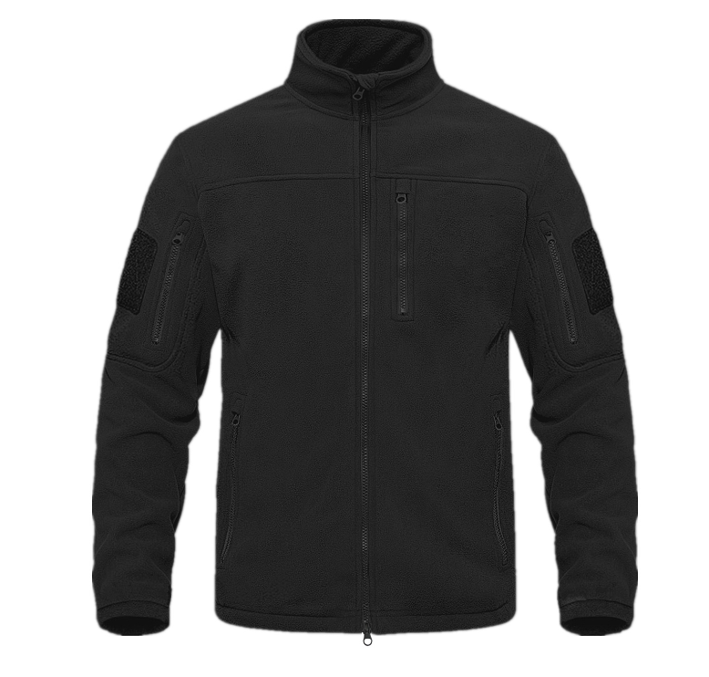 MEGE Outdoor Fleece Jacket in Black
