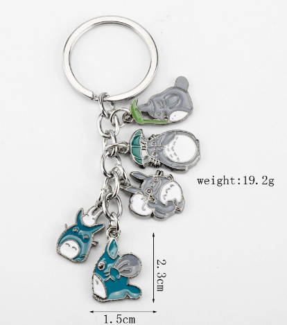 Kawaii Ghibli Cat Keychain 5