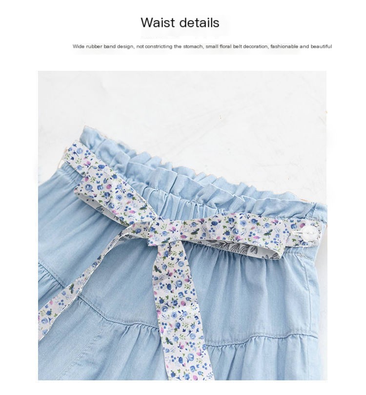Girl's Denim Shorts Image 3