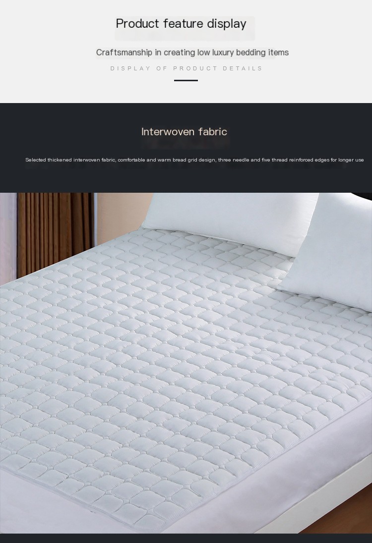 Comfortable Hotel Bedding Protection Mat