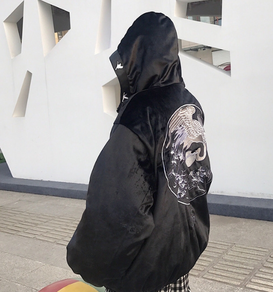 Hooded Jacket Back View