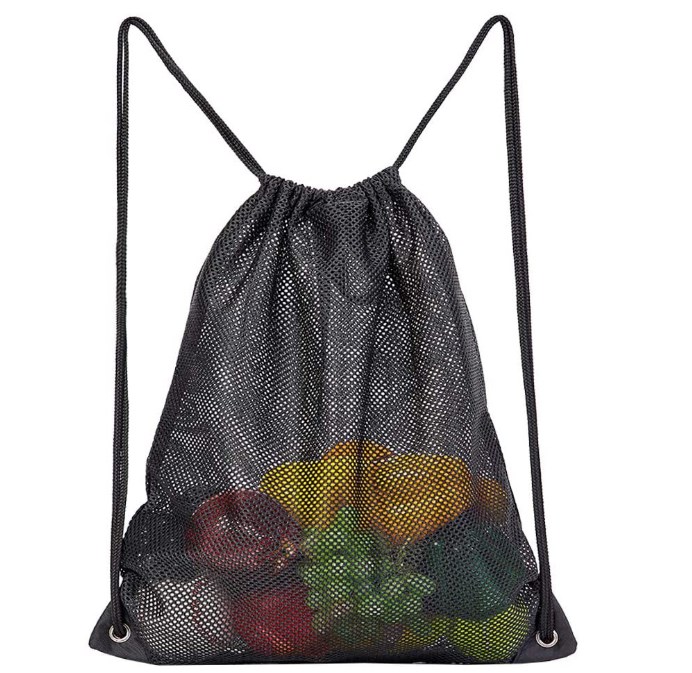 Drawstring Beach Bag - Side View
