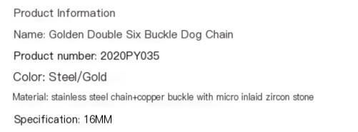 Golden Dog Necklace