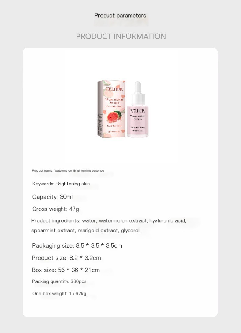 EELHOE Avocado and Watermelon Facial Essence Application
